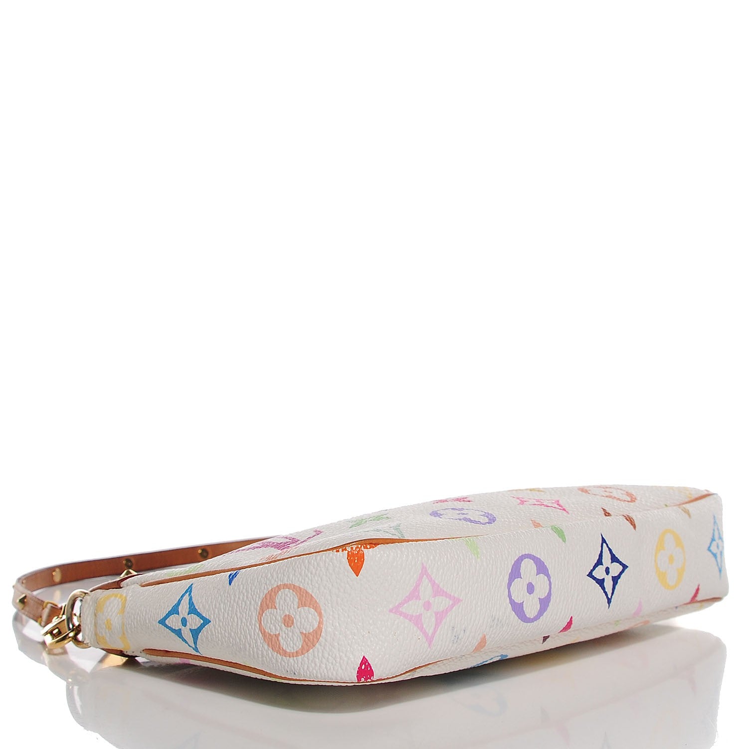 Louis Vuitton Monogram Multicolor Pochette Accessories White 4 of 8