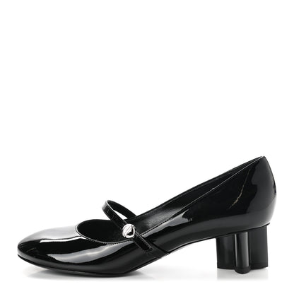 Louis Vuitton Patent Uniformes Silhouette 40mm Pumps 37 Black 1 of 8