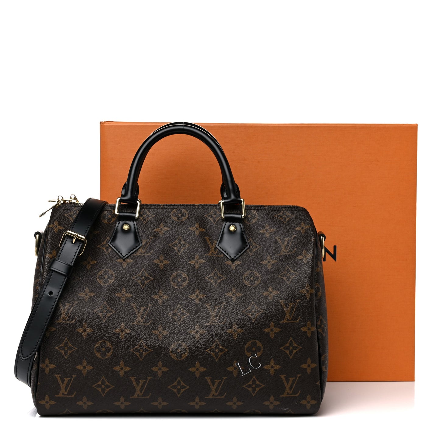 Monogram My World Tour Speedy Bandouliere 30 Black
