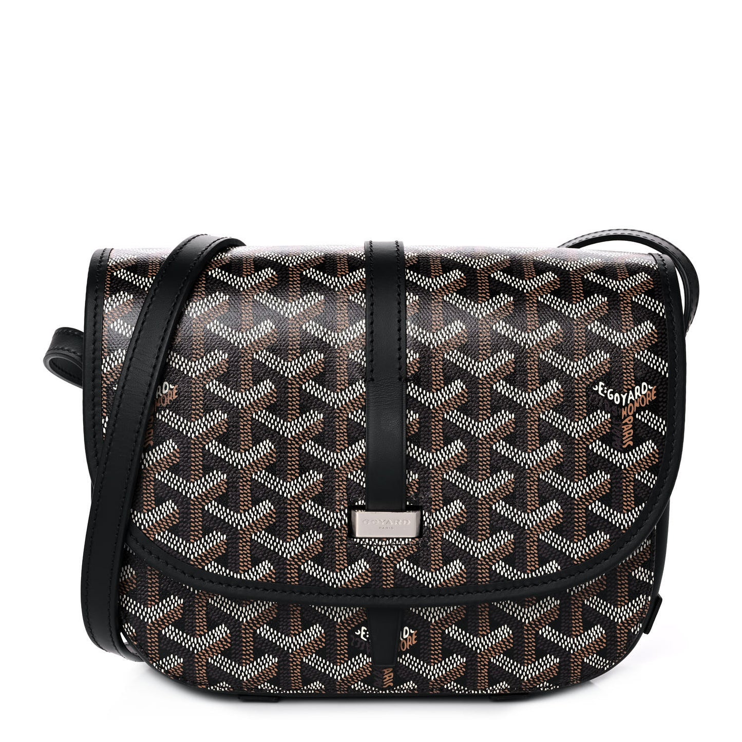 Goyardine Belvedere II PM Messenger Bag Black