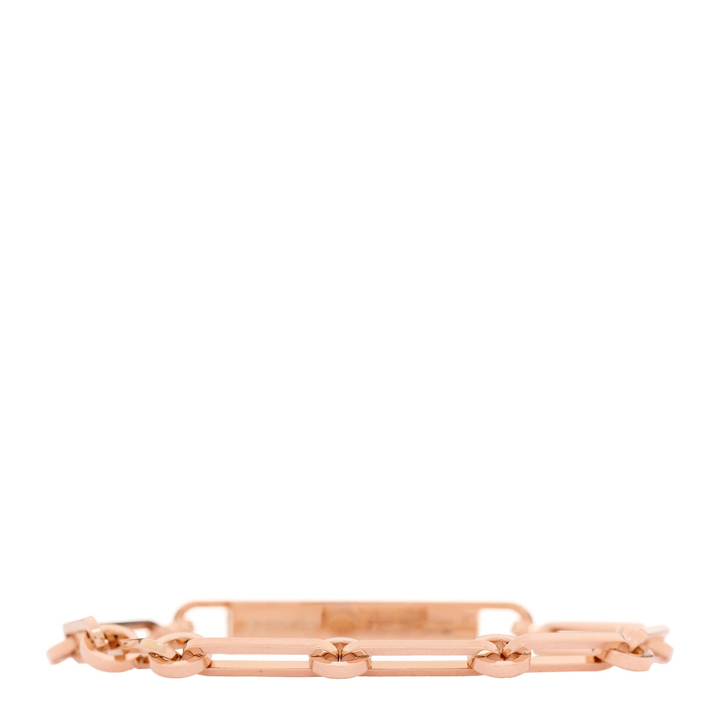 18K Rose Gold Diamond Pave PM Kelly Chaine Bracelet SH