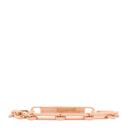 Hermes 18K Rose Gold Diamond Pave PM Kelly Chaine Bracelet SH 3 of 5