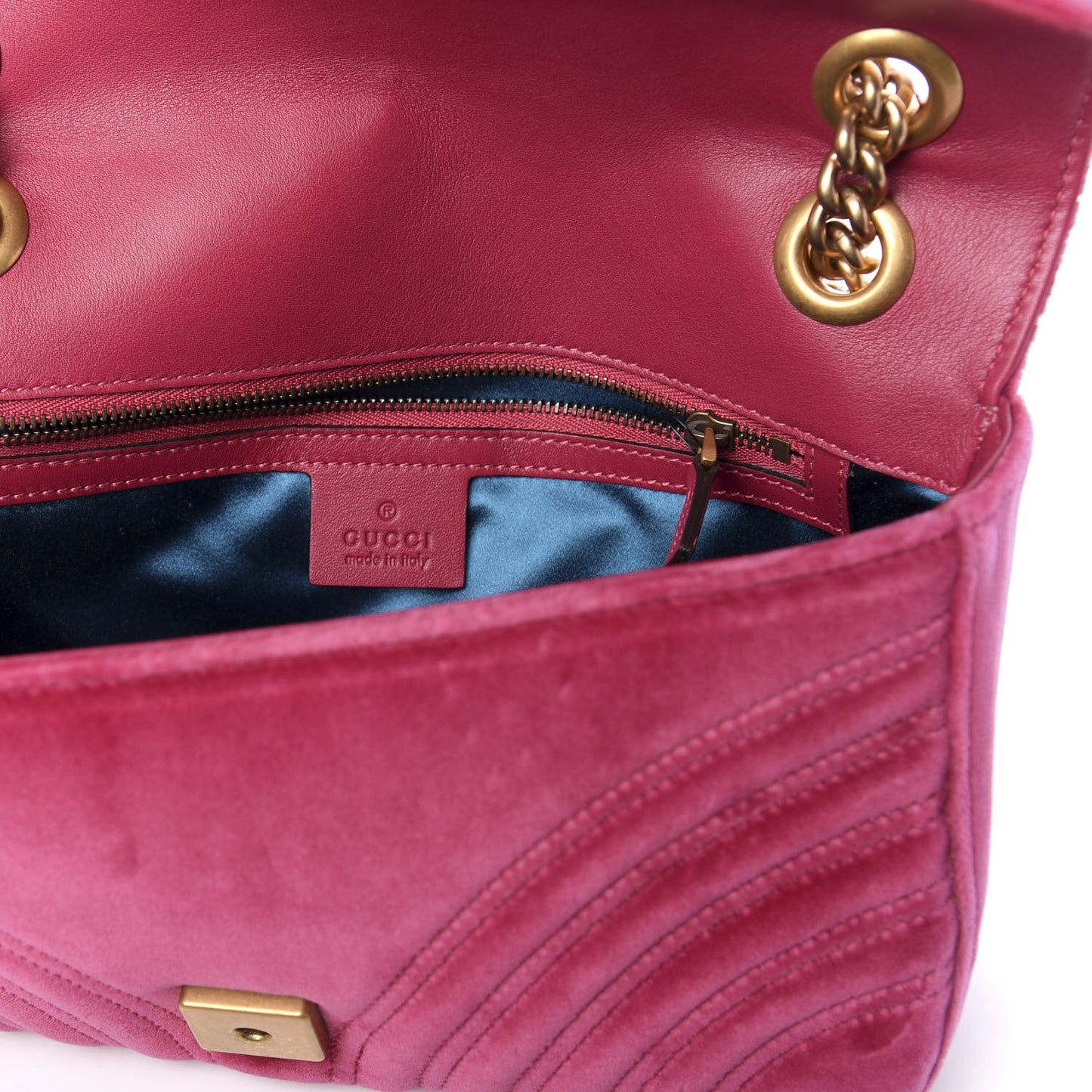Velvet Matelasse Small GG Marmont Shoulder Bag Light Raspberry Rose