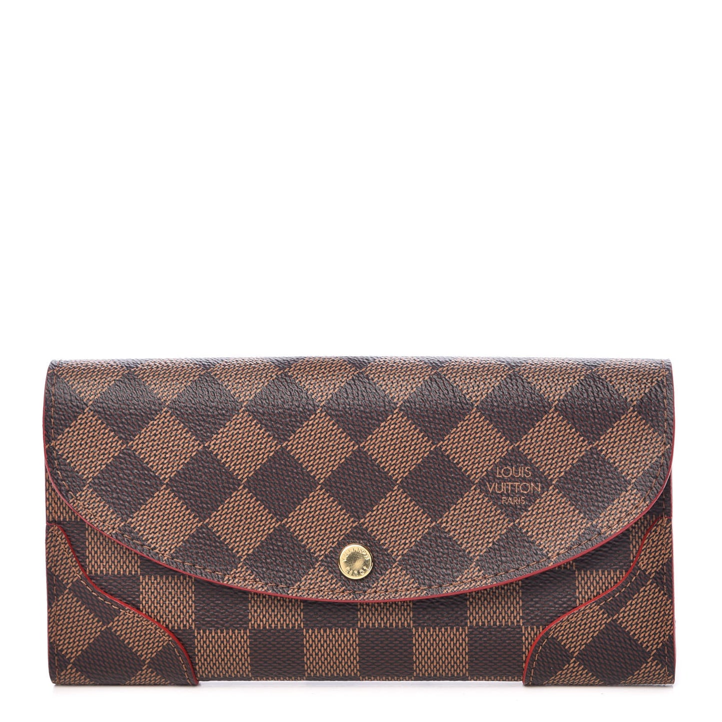 Damier Ebene Caissa Wallet Cherry