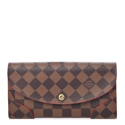 Louis Vuitton Damier Ebene Caissa Wallet Cherry 1 of 8