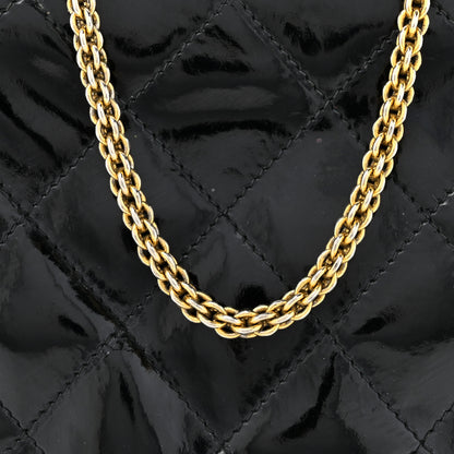 Chanel Patent Quilted Resin Frame Clutch Flap With Chain Black 8 of 14