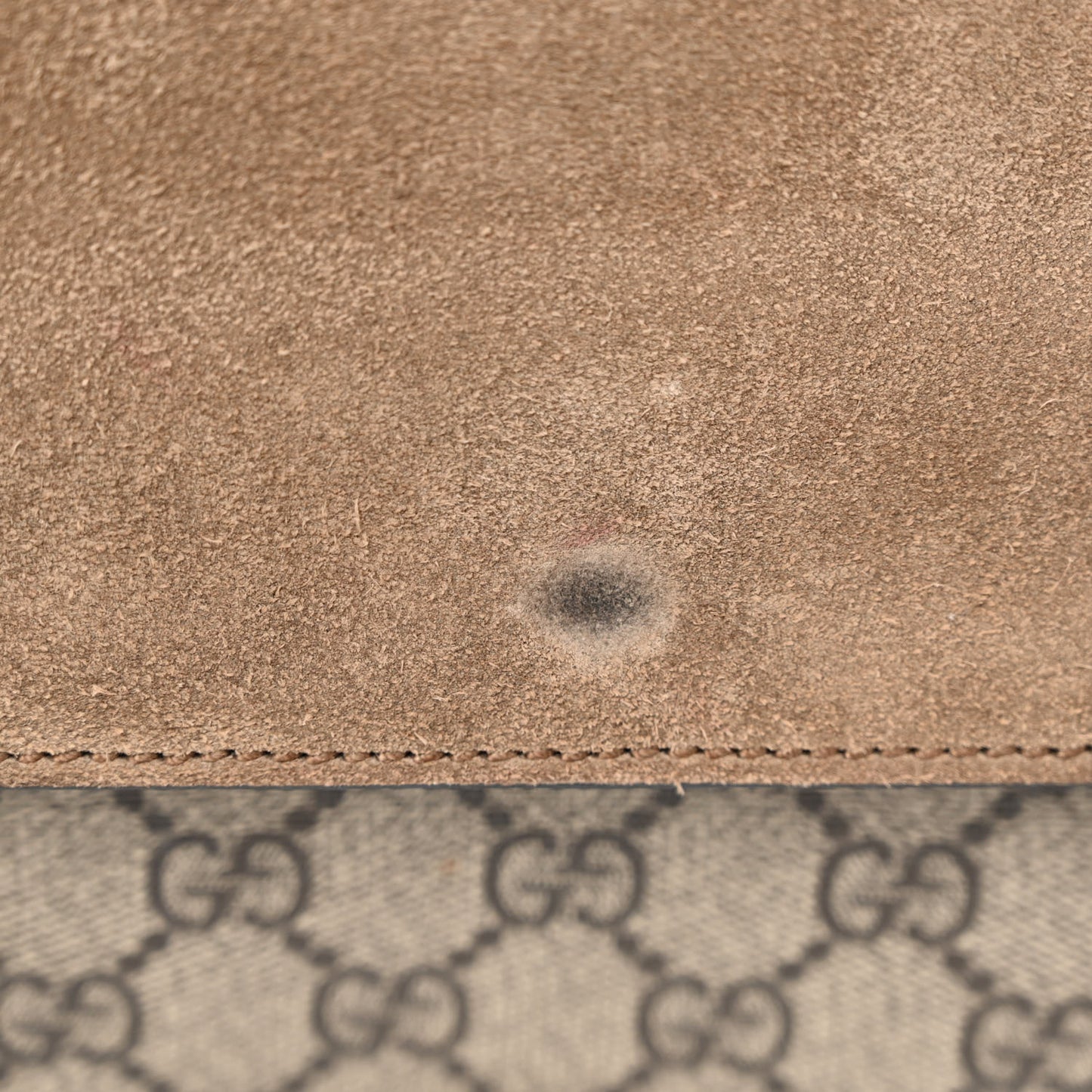 GG Supreme Monogram Small Dionysus Shoulder Bag Taupe