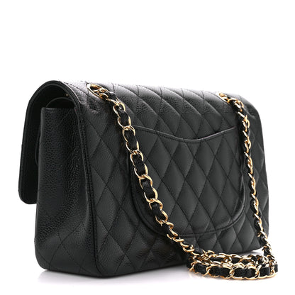 Chanel Caviar Quilted Medium Double Flap Black 3 of 11