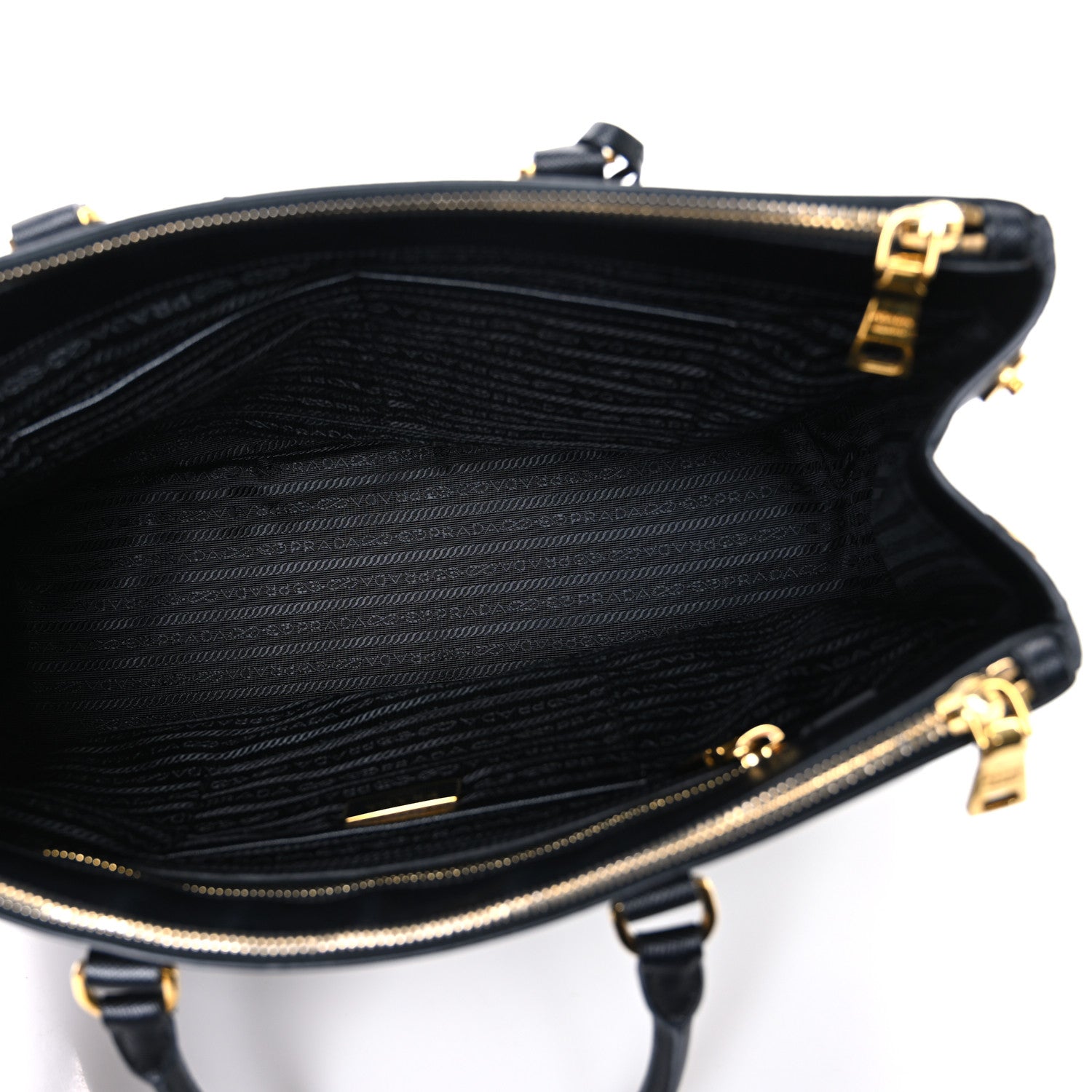 Prada Saffiano Lux Large Galleria Double Zip Tote Black 5 of 11
