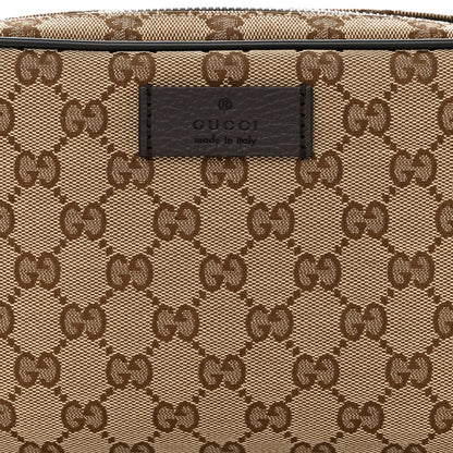 Gucci Monogram Dollar Calfskin Belt Bag Beige Ebony Testa di Moro Marrone Scuro 8 of 10