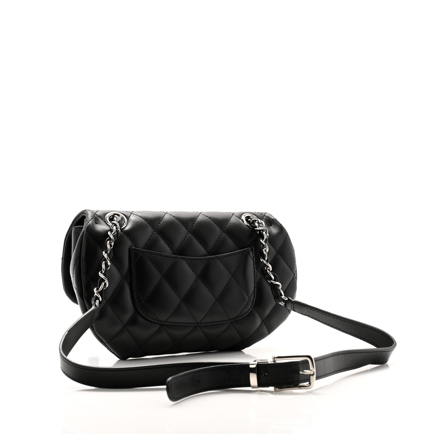 Chanel Calfskin Quilted CC Uniform Flap Belt Bag Black 3 of 11
