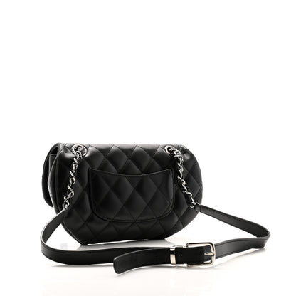 Chanel Calfskin Quilted CC Uniform Flap Belt Bag Black 3 of 11