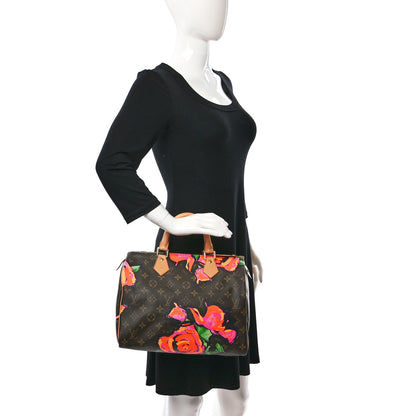 Louis Vuitton Monogram Roses Speedy 30 2 of 8