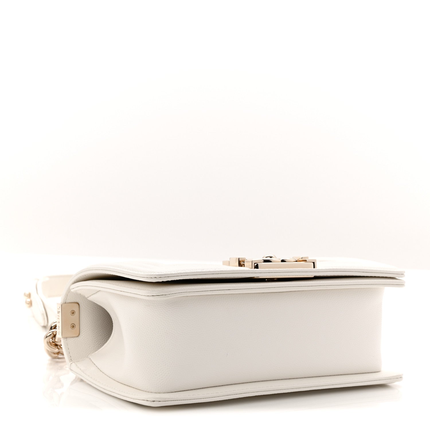 Chanel Caviar Quilted Small Boy Flap White 4 of 11