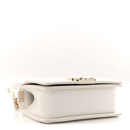 Chanel Caviar Quilted Small Boy Flap White 4 of 11