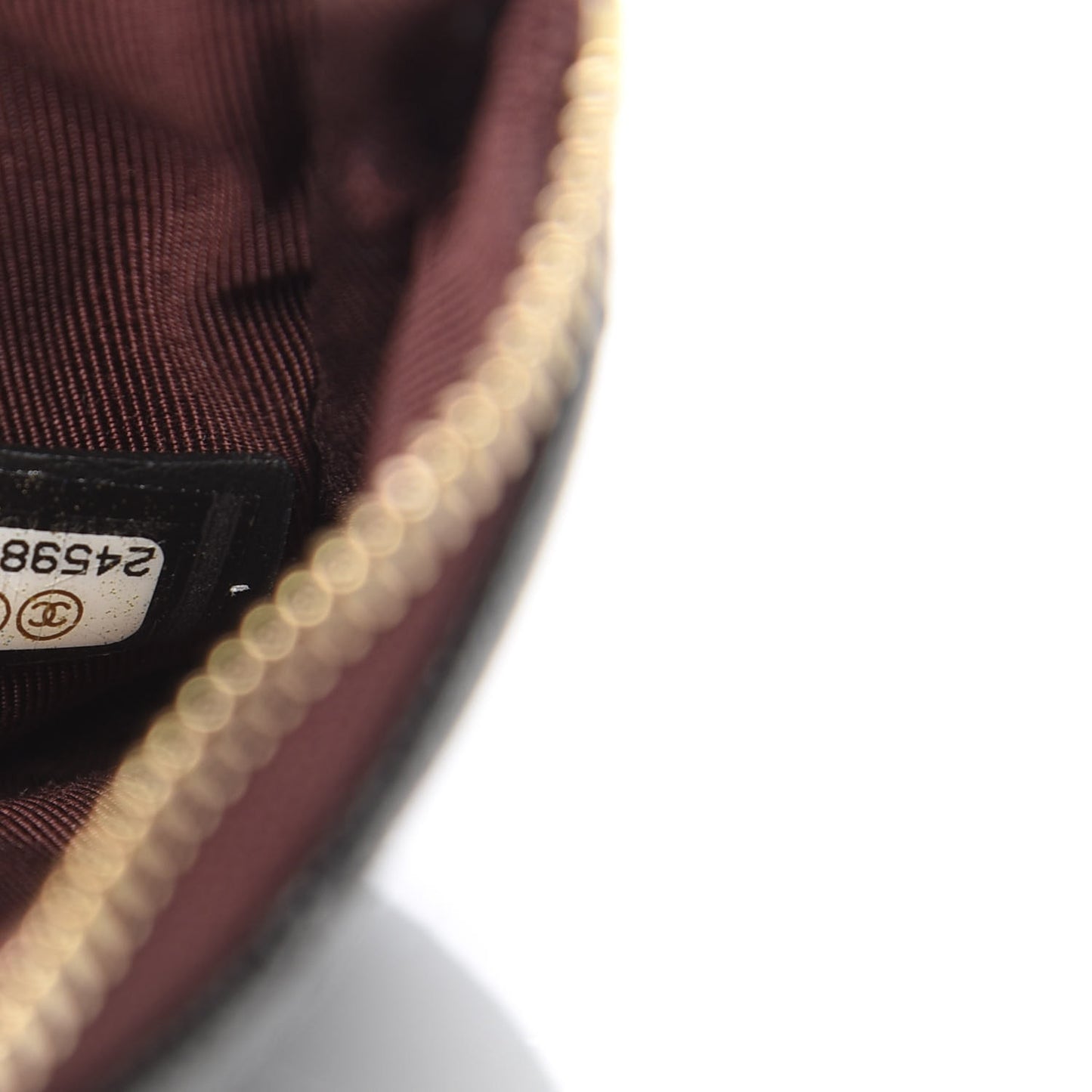 Caviar Quilted Small Cosmetic Case Black