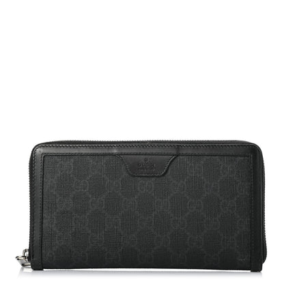 Gucci GG Supreme Monogram Zip Around Wallet 1 of 7