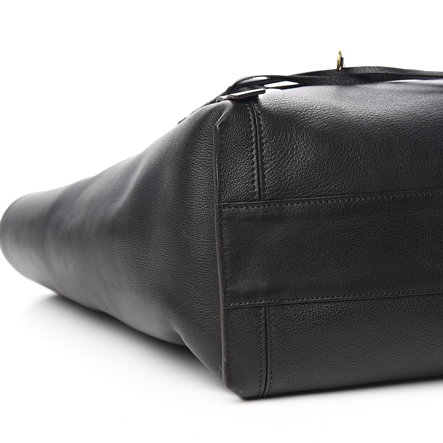 Chloe Smooth Calfskin Medium Milo Shopping Tote Black 6 of 8