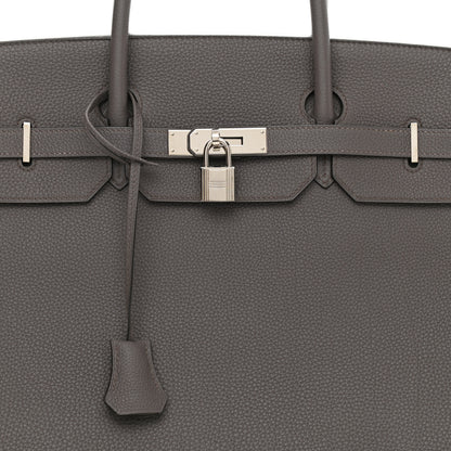 Hermes Togo Birkin 40 Etain 7 of 18