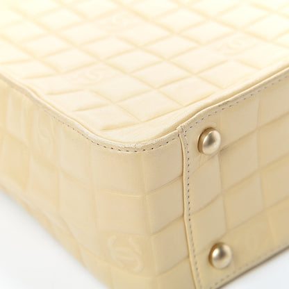 Chanel Lambskin Quilted Chocolate Bar Tote Beige 8 of 15