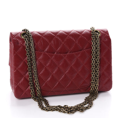 Chanel Aged Calfskin Quilted 2.55 Reissue 225 Flap Red 4 of 11