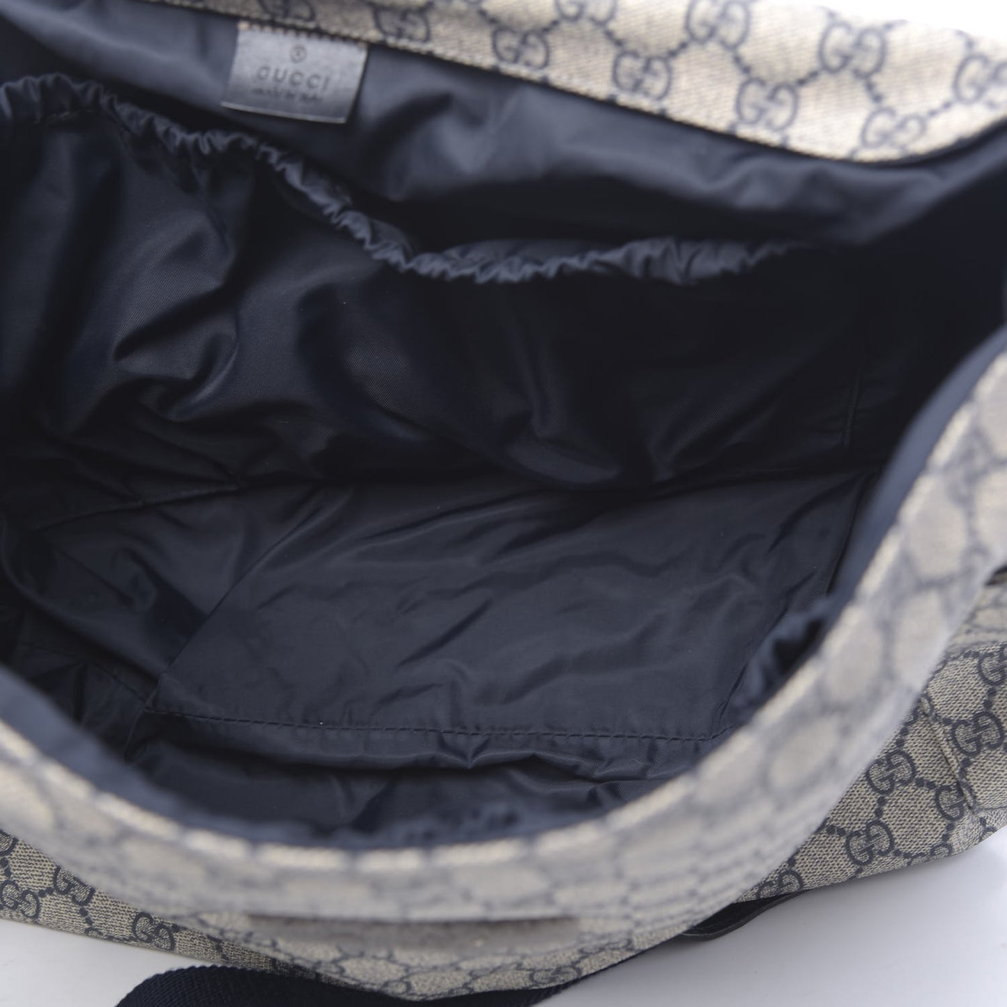GG Plus Monogram Messenger Diaper Bag Navy