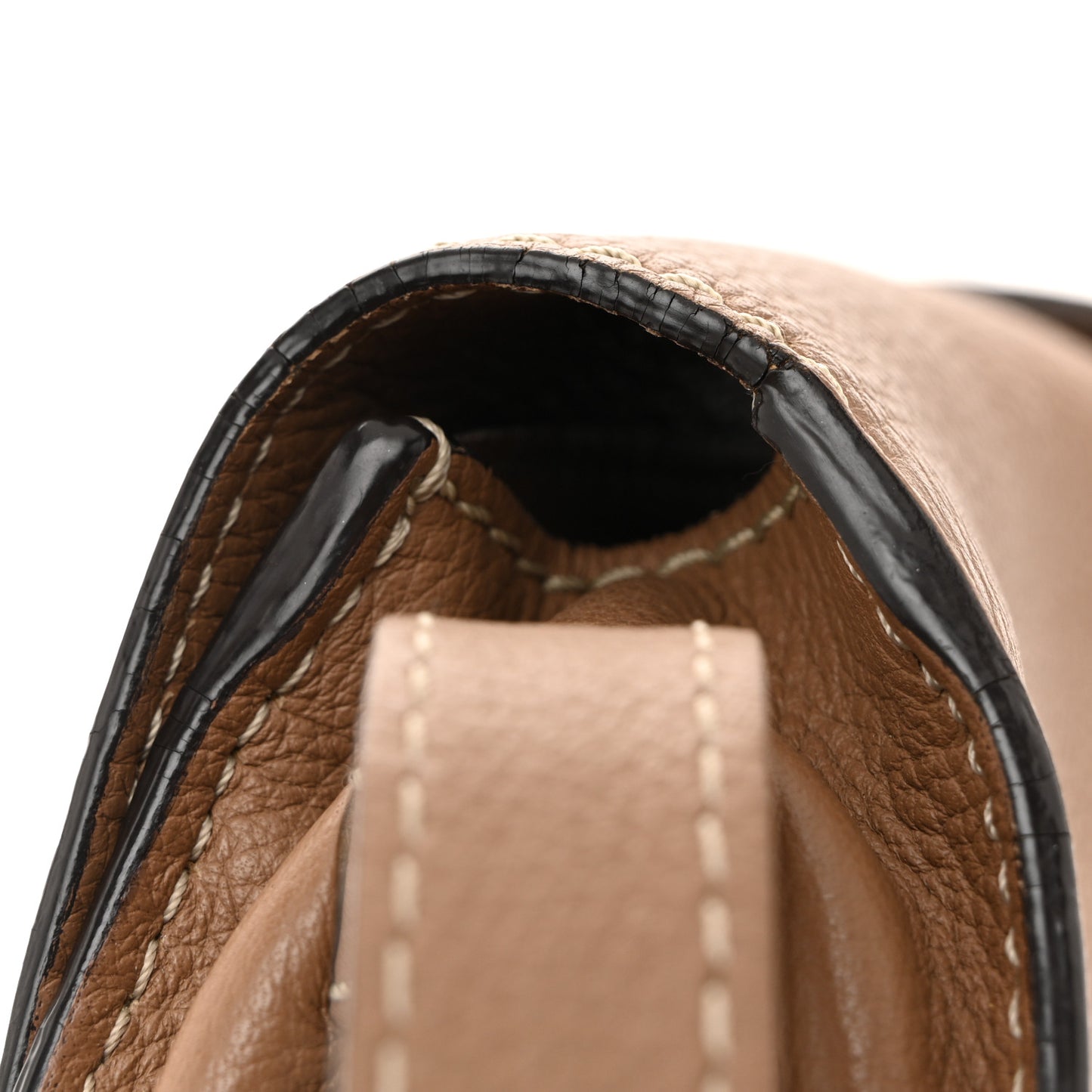 Calfskin Mini Marcie Round Crossbody Bag Nut