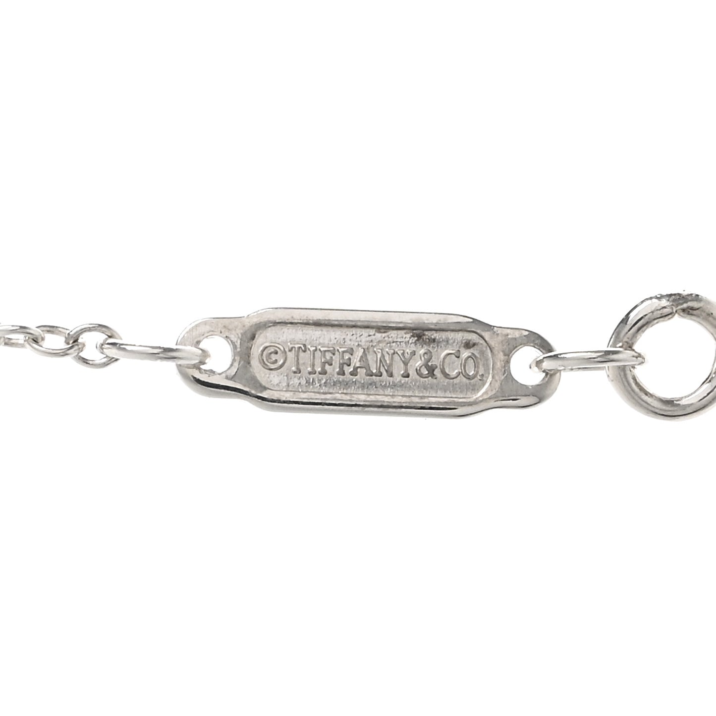 Sterling Silver Large T Smile Pendant Necklace