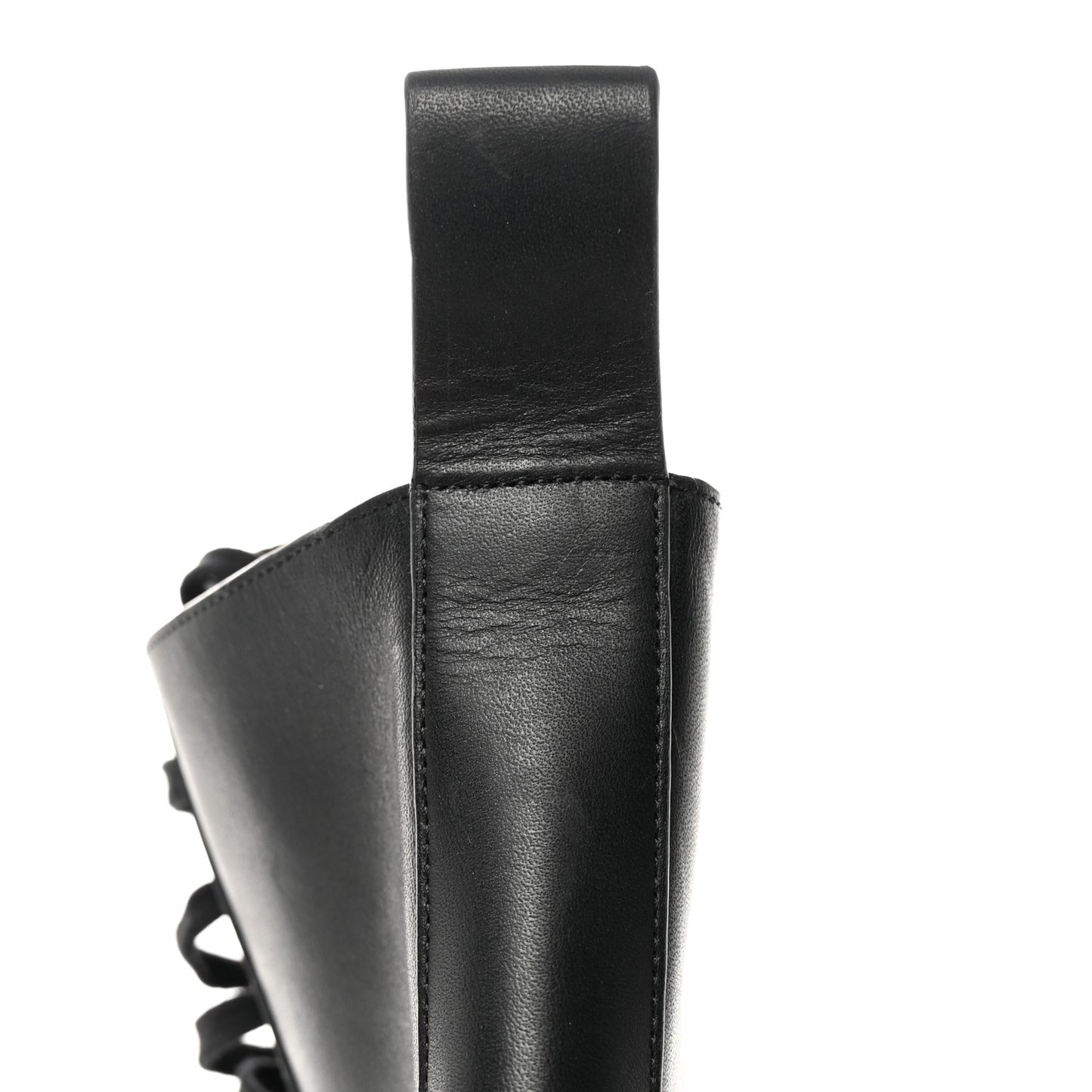 Calfskin The Lug Lace Up 30/70mm Ankle Boots 39.5 Black