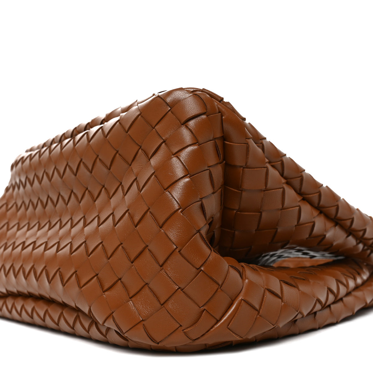 Nappa Intrecciato Medium Campana Shoulder Bag Tannin