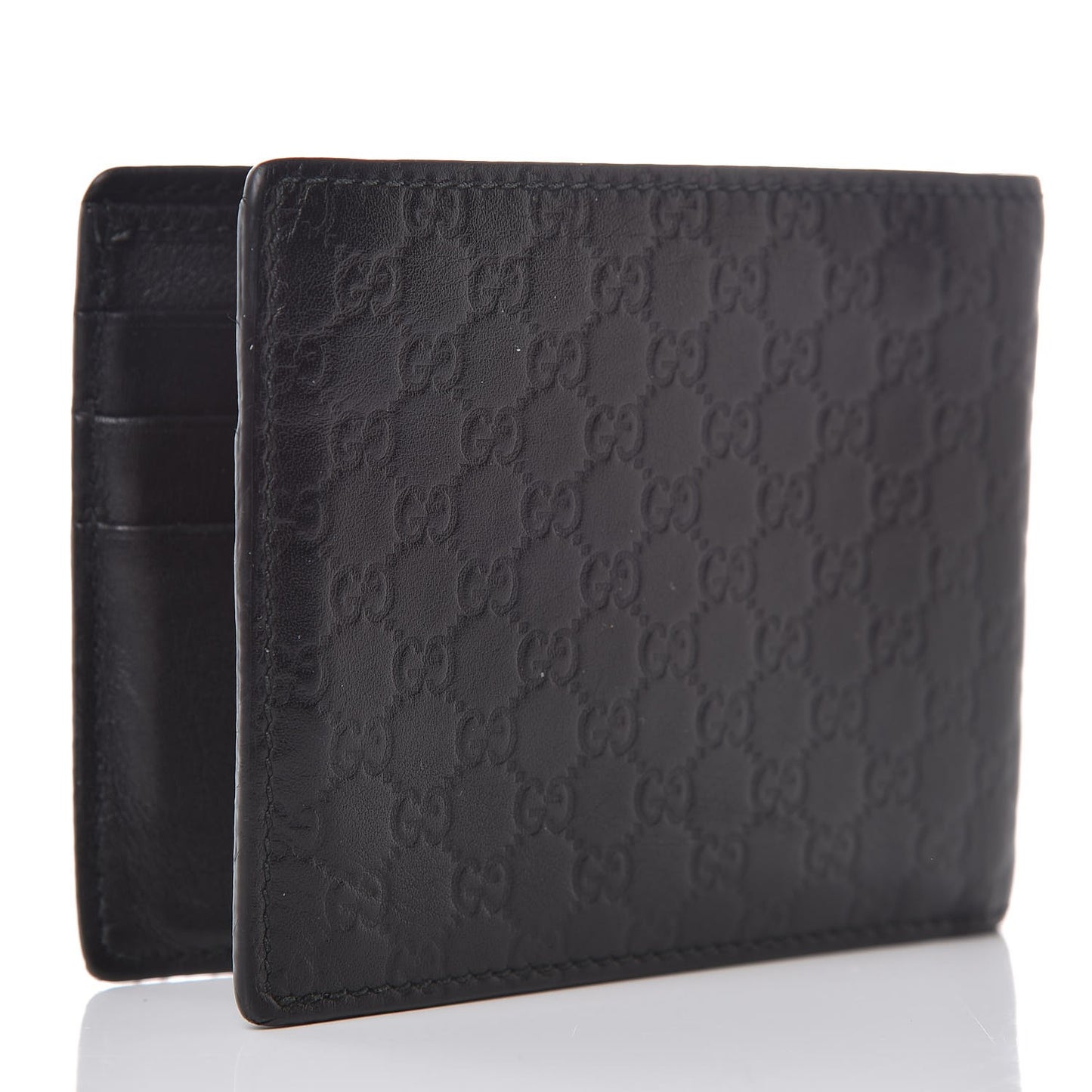 Microguccissima Bi-Fold Wallet Black