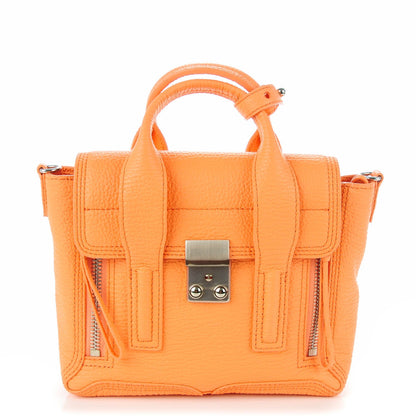 3.1 Phillip Lim 3.1 Textured Calfskin Mini Pashli Satchel Melon 1 of 7