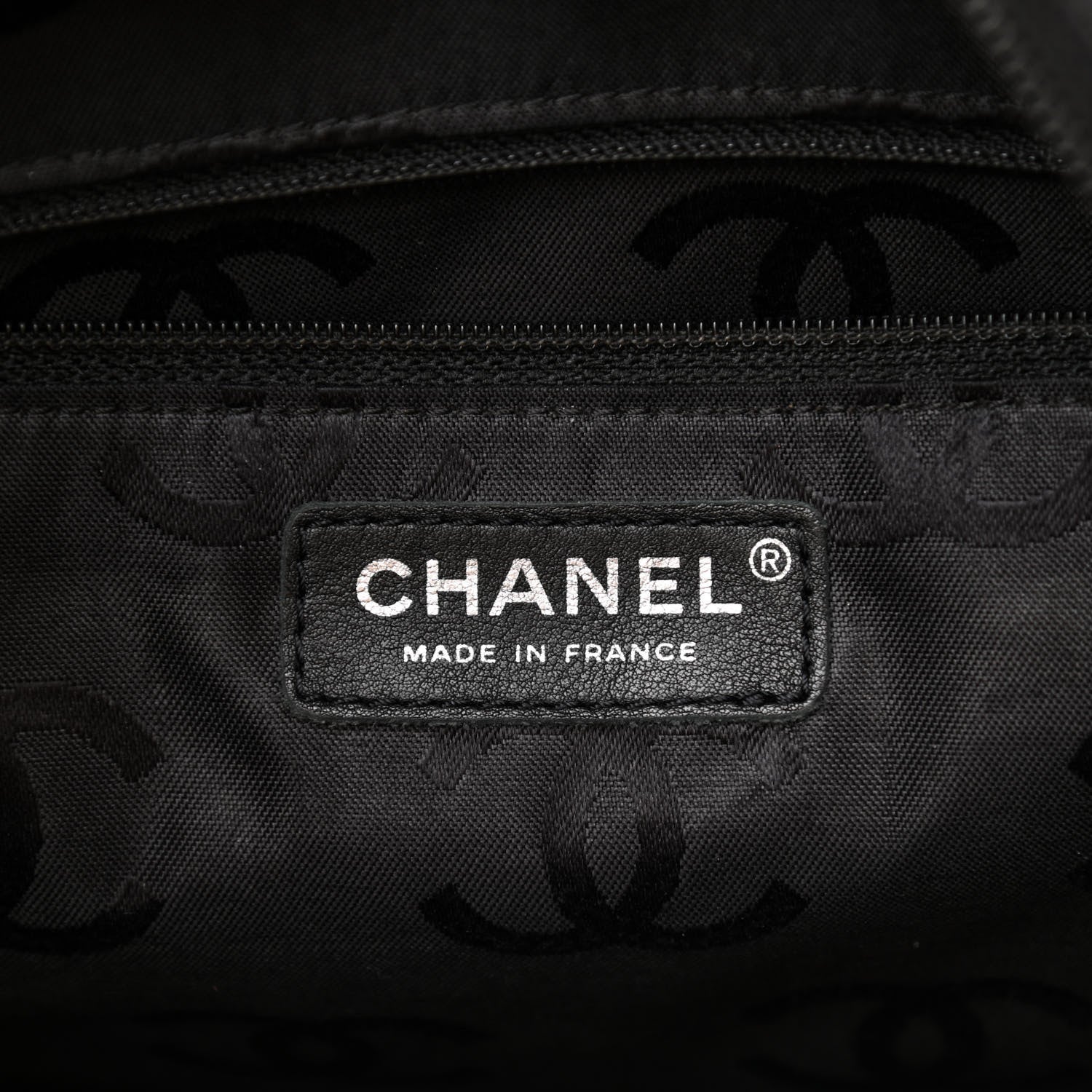 Chanel Calfskin Quilted Large Cambon Tote Beige Black 6 of 12