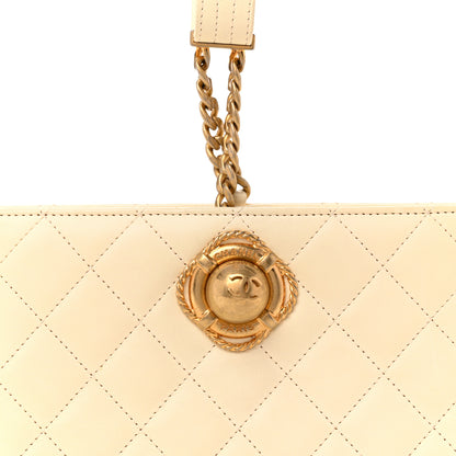 Chanel Lambskin Quilted Evening By The Sea Clutch White 8 of 13
