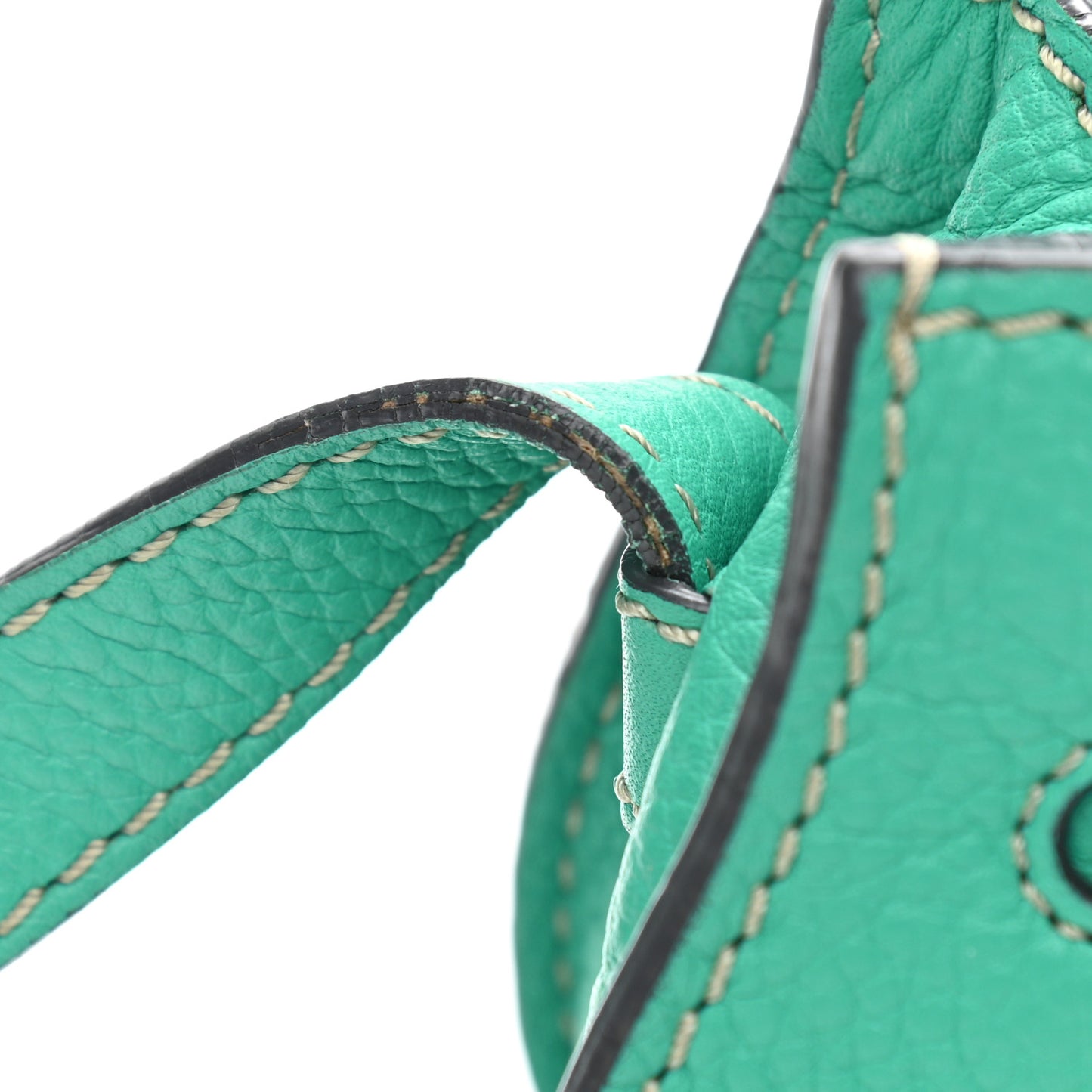 Calfskin Mini Marcie Round Crossbody Bag Jade Green