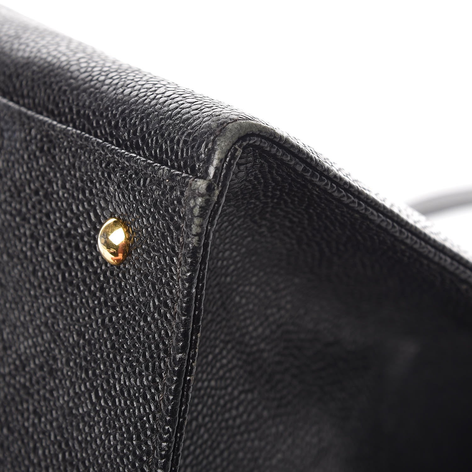 Chanel Caviar Large CC Shoulder Bag Black 9 of 13