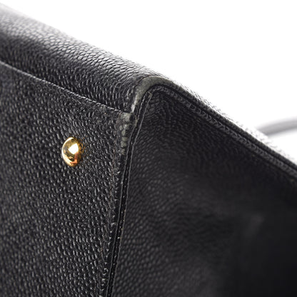 Chanel Caviar Large CC Shoulder Bag Black 9 of 13