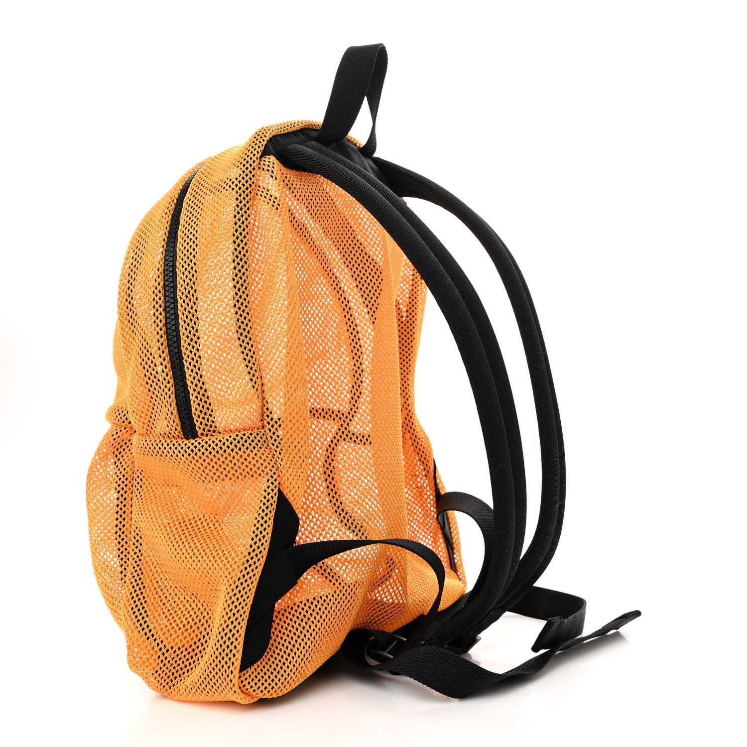 Saint Laurent Nylon Mesh SLP Backpack Jaune 3 of 10