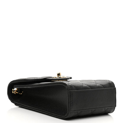 Chanel Caviar Quilted Classic Phone Holder Black 4 of 12