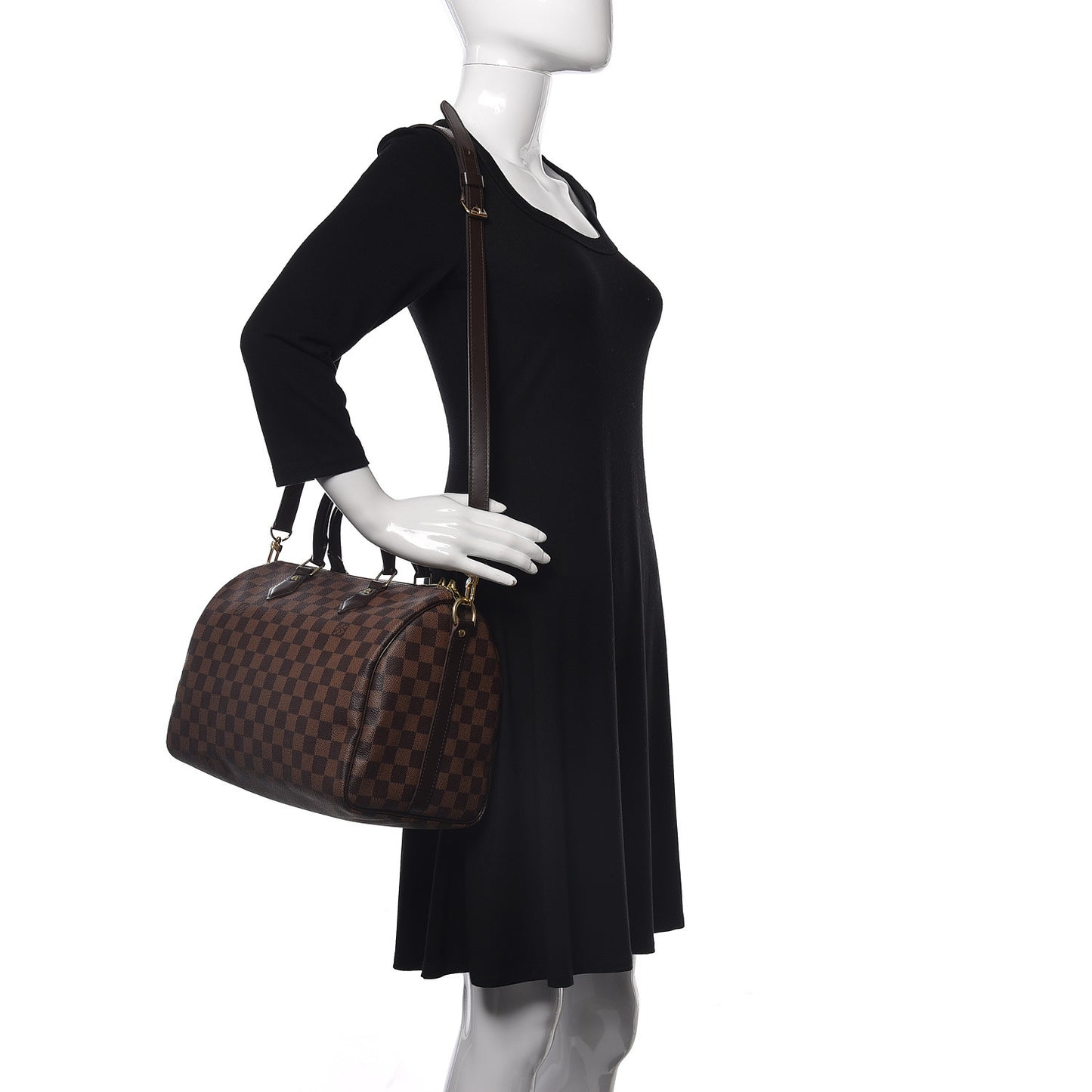 Damier Ebene Speedy Bandouliere 30