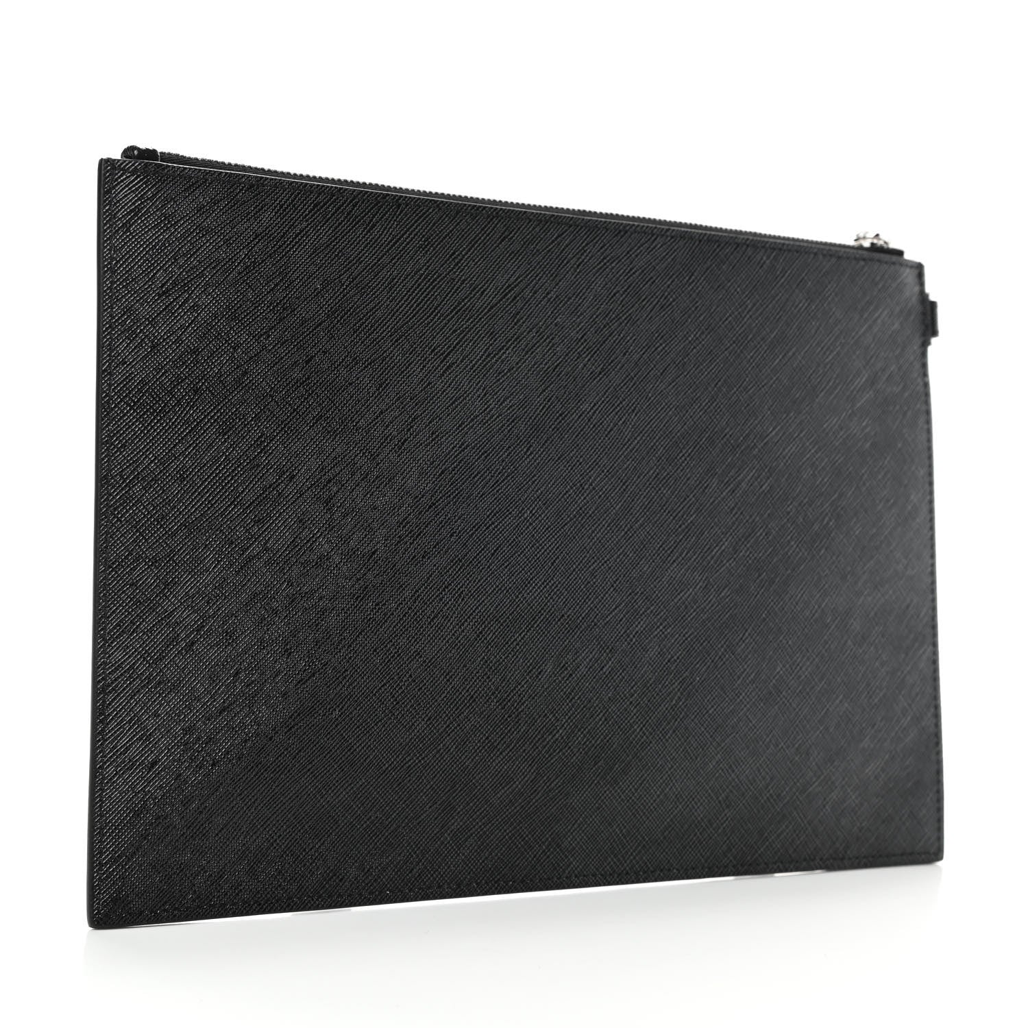 Givenchy Textured Coated Canvas Iconic Prints Flat Medium Clutch Bag Black 2 of 4