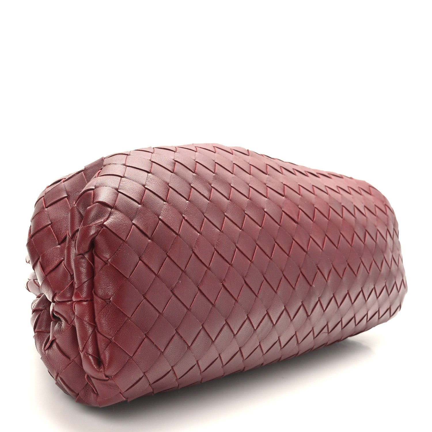 Bottega Veneta Nappa Maxi Intrecciato The Pouch Oversized Clutch Bordeaux 4 of 8