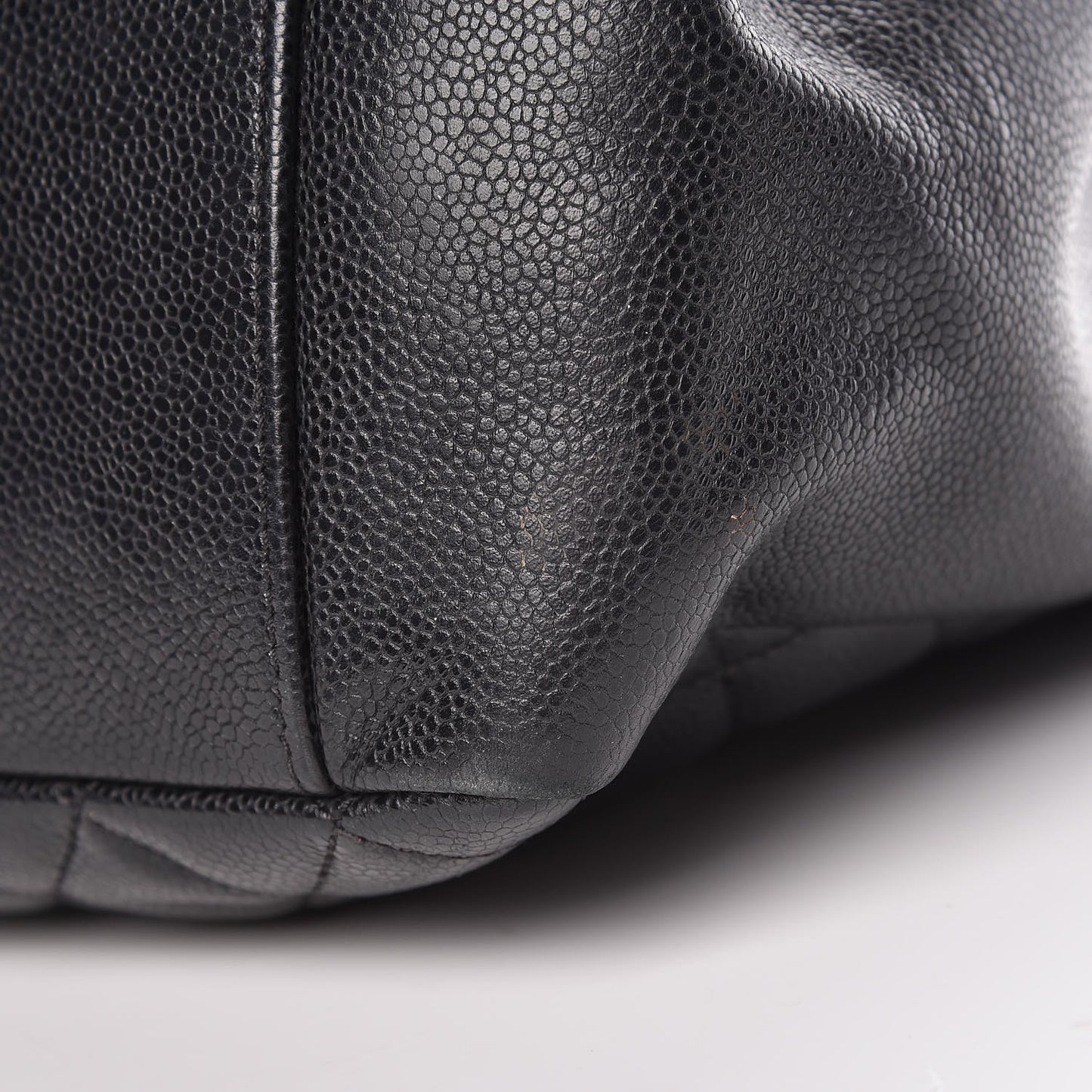 Caviar Quilted Grand Shopping Tote GST Black