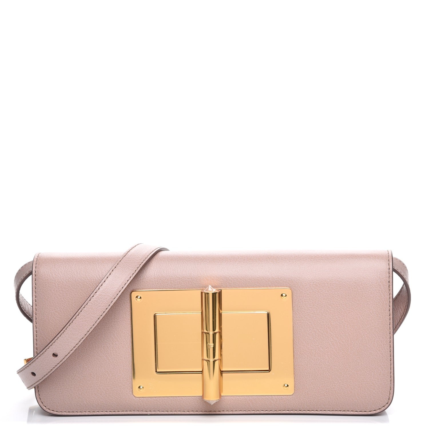 Tom Ford Calfskin Natalia East-West Shoulder Bag Pink 1 of 6