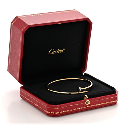 Cartier 18K Yellow Gold Diamond Small Juste Un Clou Bracelet 18 5 of 5