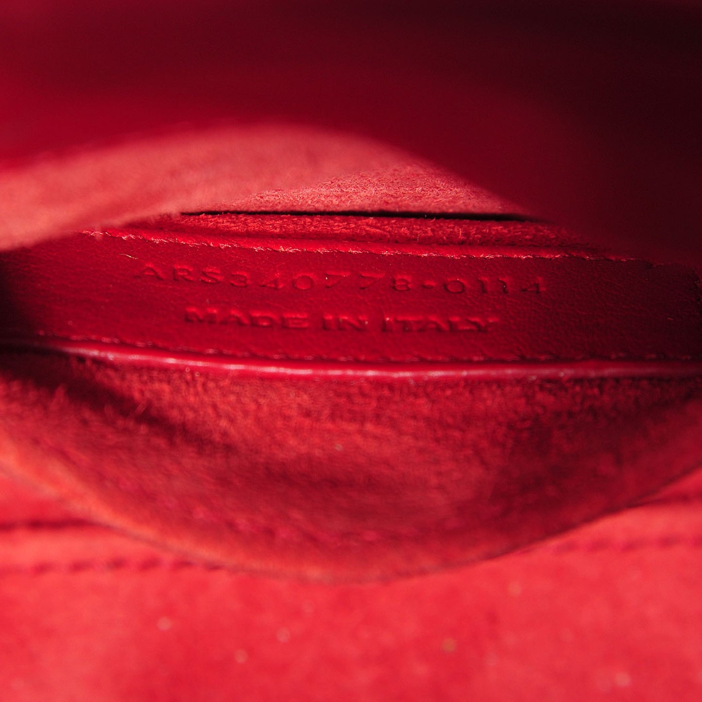 Calfskin Nano Sac De Jour Lipstick Red