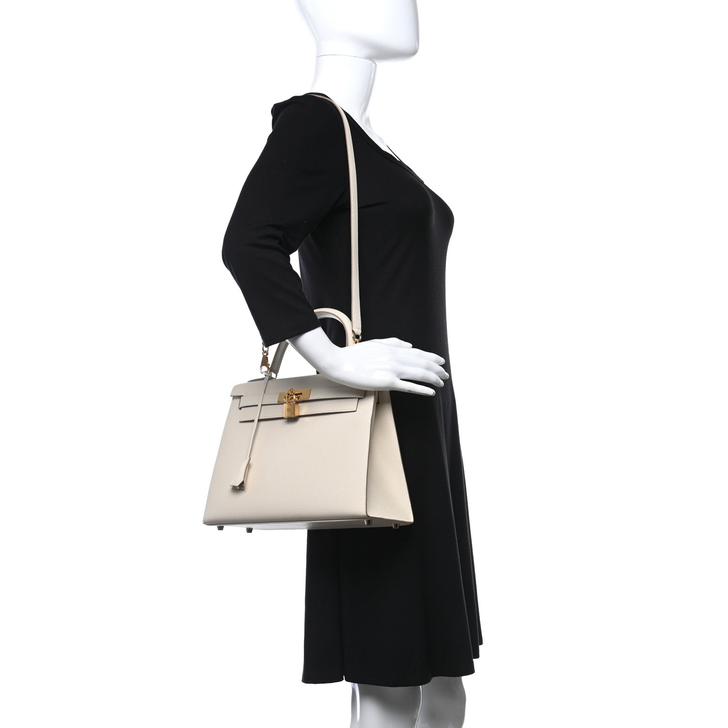 Hermes Epsom Kelly Sellier 28 Craie 3 of 10