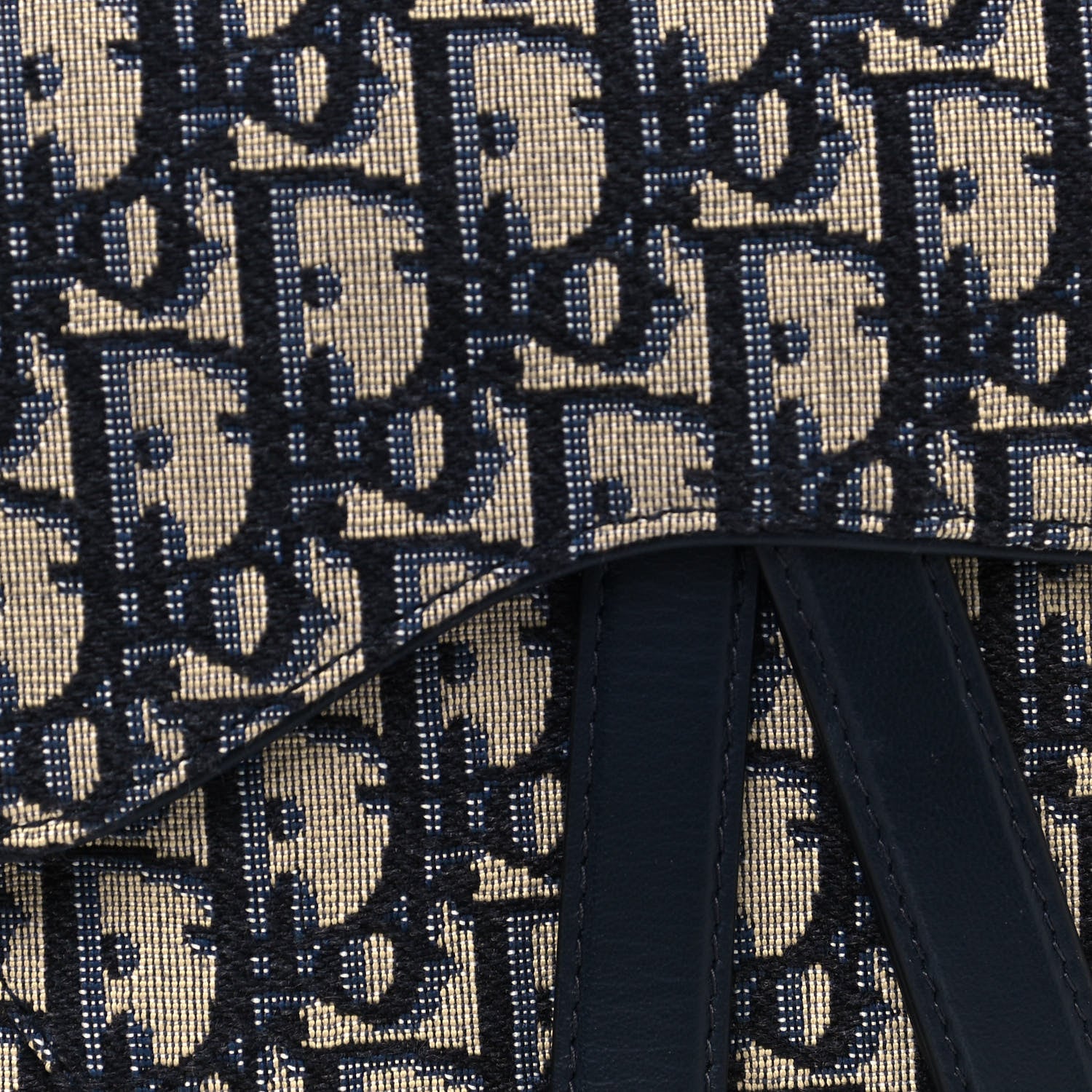 Christian Dior Oblique Saddle Belt Bag Blue 7 of 7