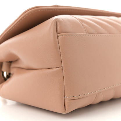 Chanel Calfskin Quilted Small Daily Chevron Flap Beige 9 of 14