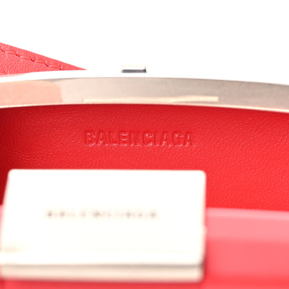 Balenciaga Recycled Plastic Calfskin Embossed Mini Lunch Box Case with Strap Red 6 of 10